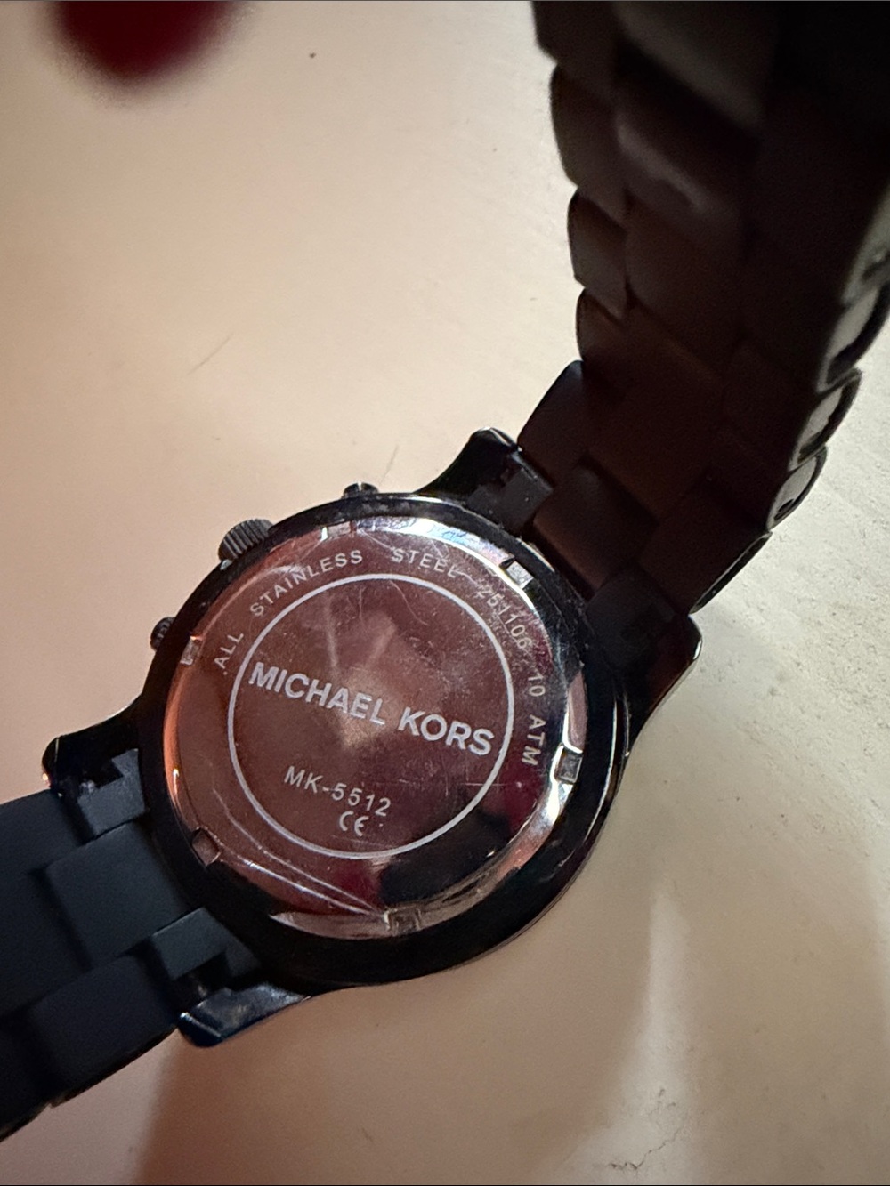 Michael Kors All-Black Chronograph Watch with Extra Links MK5512 - Picture 4 of 6